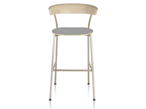 LEEWAY - Wooden stool with integrated cushion - Accessories by Herman Miller