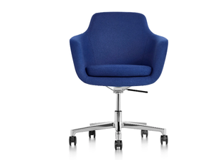 SAIBA - Swivel fabric office chair with castors - Office Chair by Herman Miller