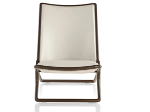 SCISSOR - Leather armchair - Armchair by Herman Miller