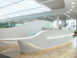 HIMACS - Offices - HI-MACS® office furniture - Desk by HIMACS