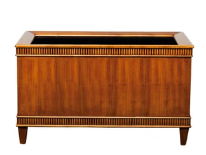 DESIDERI - Rectangular wood veneer plant pot with automatic watering - Accessories by Hobby Flower