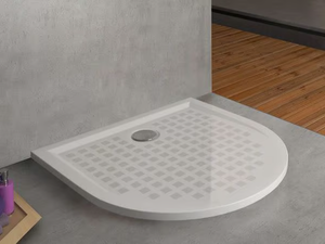 MUNA - Semicircular Solique shower tray - Shower tray by Hoesch