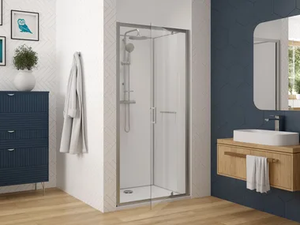 NUNITY - Niche glass shower cabin with tray - Shower by Hoesch