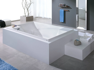 SANTEE - Freestanding rectangular acrylic bathtub - Bathtub by Hoesch