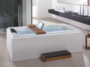 SCELTA - Rectangular freestanding acrylic bathtub - Bathtub by Hoesch