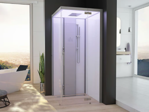 SENSEPERIENCE - Square corner steam shower cabin - Shower by Hoesch