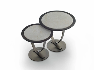 HAUSSMANN - Round metal side table - Coffee table by HUGUES CHEVALIER