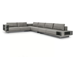 ASSO - Modular leather sofa with storage space - Sofa by i 4 Mariani