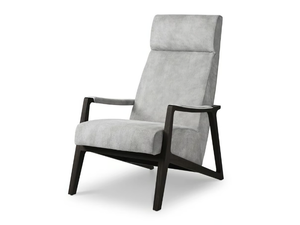 BARLEY - Leather armchair with armrests - Armchair by i 4 Mariani