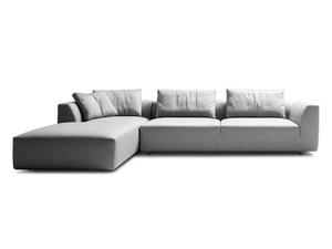 BE_LOOK - Modular fabric sofa with chaise longue - Sofa by i 4 Mariani
