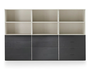 BLADE - Open Modular wooden office shelving - Cabinet by i 4 Mariani