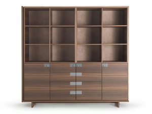 CARTESIANO - Open tall wooden office shelving - Cabinet by i 4 Mariani