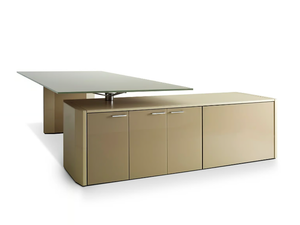 DE_SYMETRIA - L-shaped wooden executive desk with drawers - Desk by i 4 Mariani