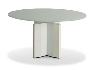 DE_SYMETRIA - Round wooden meeting table - Table by i 4 Mariani