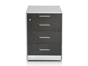 DE_SYMETRIA - Wooden office drawer unit with lock - drawer by i 4 Mariani