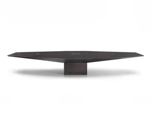 EUCLIDEO - Octagonal wooden meeting table with cable management - Table by i 4 Mariani