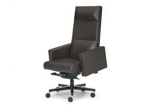 INCA - High-back swivel leather executive chair - Office Chair by i 4 Mariani