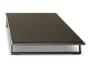 KRISTALL - Rectangular coffee table with leather covered top - Coffee table by i 4 Mariani