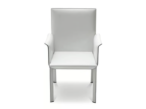 MARLENE - Tanned leather chair with armrests - Chair by i 4 Mariani