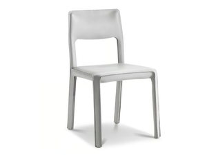 MARY - Tanned leather chair open back - Chair by i 4 Mariani