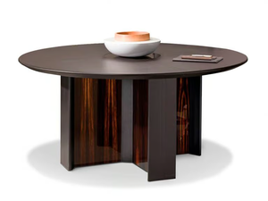 METEORA - Round wooden meeting table - Table by i 4 Mariani