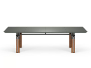 PASO DOBLE - Rectangular meeting table with leather covered top - Table by i 4 Mariani