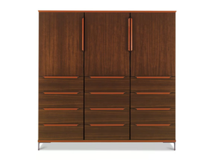 PASO DOBLE - Tall wooden office storage unit with drawers - Cabinet by i 4 Mariani