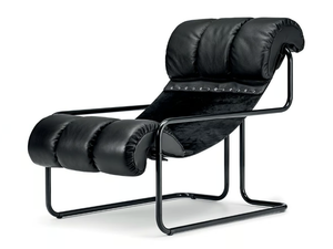 TUCROMA - Leather armchair with armrests - Armchair by i 4 Mariani