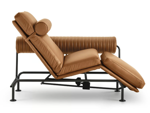 UP & DOWN - Leather chaise longue / day bed - Chair by i 4 Mariani