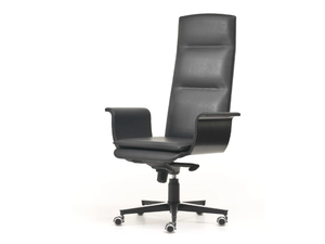 WING - Swivel high-back leather executive chair - Office Chair by i 4 Mariani