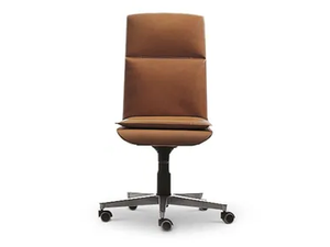 WING - Swivel leather executive chair with castors - Office Chair by i 4 Mariani