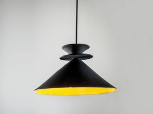 BLACK GAUARGI - LED handmade ceramic pendant lamp - Ceiling lamp by ICI ET LÀ