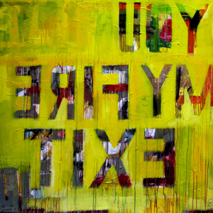 FIRE EXIT - Acrylic on canvas - Styling by ICI ET LÀ