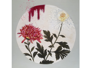 FLOWER CIRCLE #2 - Canvas Painting - Styling by ICI ET LÀ