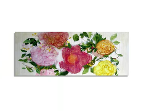 FLOWERS & ICE - Oil and mixed technique on canvas - Styling by ICI ET LÀ