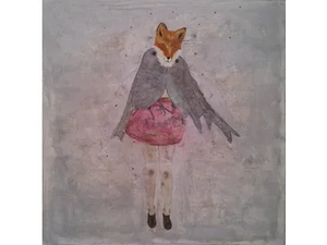 FOX&BIRDS - Oil & ink on canvas - Styling by ICI ET LÀ