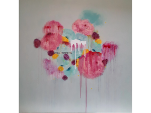HAPPY SUMMER - Contemporary style Painting - Styling by ICI ET LÀ