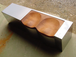 LLAVANERAS - Stainless steel bench - Bench by ICI ET LÀ