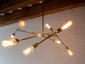 MOGI 10 - LED brass pendant lamp - Ceiling lamp by ICI ET LÀ