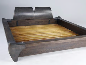 OAK FRAME - Wooden double bed - Bed frame by ICI ET LÀ