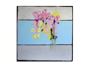PINK BOUQUET - Oil and mixed technique on canvas - Styling by ICI ET LÀ