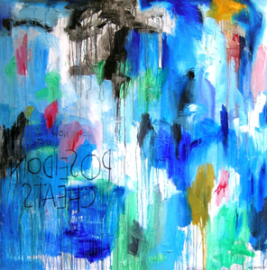 POSEIDON CHEATS - Acrylic on canvas - Styling by ICI ET LÀ