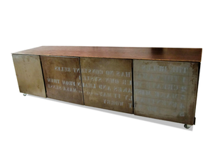 THE RULE BOX - Industrial style steel sideboard - Cabinet by ICI ET LÀ