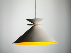 WHITE GAUARGI - LED handmade ceramic pendant lamp - Ceiling lamp by ICI ET LÀ
