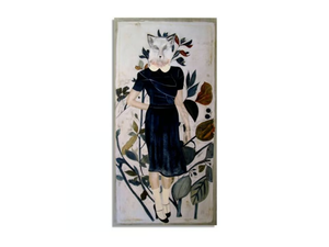 WHITE WOLF - Oil and mixed technique on canvas - Styling by ICI ET LÀ