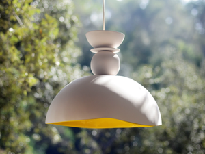 XL CALIZ - LED ceramic outdoor pendant lamp - Ceiling lamp by ICI ET LÀ