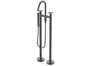 JOY NEO - BD168 - Floor standing bathtub tap with hand shower with individual rosettes - Tap by Ideal Standard