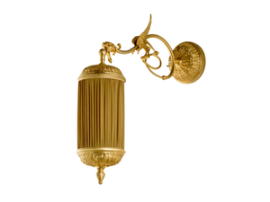LUXURY FOUNDRY MYTHO 603 - Brass and fabric wall lamp - Wall lamp by Il Bronzetto