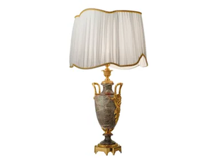 LUXURY FOUNDRY MYTHO 655 - Marble and fabric table lamp - Table lamp by Il Bronzetto
