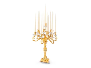 LUXURY FOUNDRY REGGIA 802 - Brass candlestick - Styling by Il Bronzetto